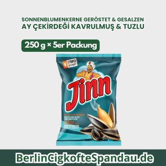 Jinn - Sonnenblumenkerne Geröstet & Gesalzen - 250 g x 5er Packung