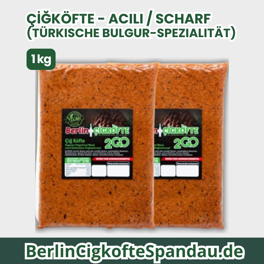 Çiğköfte - Acılı / Scharf (türkische Bulgur-Spezialität) - 1 kg