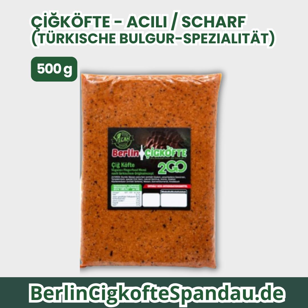 Çiğköfte - Acılı / Scharf (türkische Bulgur-Spezialität) - 500 g