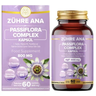 Vorherige Folie Nächste Folie Zühre Ana Passiflora Complex Kapseln 800 mg | 60 Kapseln